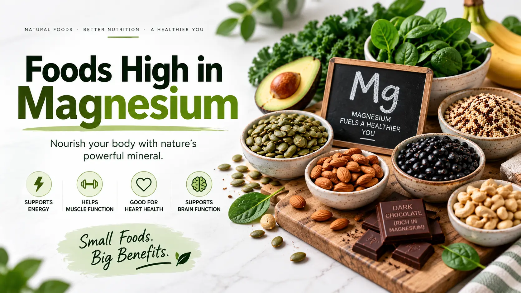 Foods High in Magnesium: Complete List with Daily Values