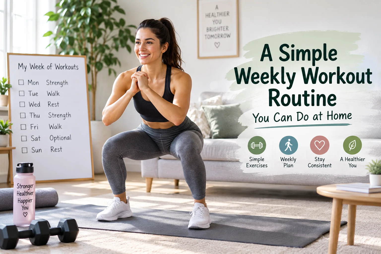 A Simple Weekly Workout Routine You Can Do at Home