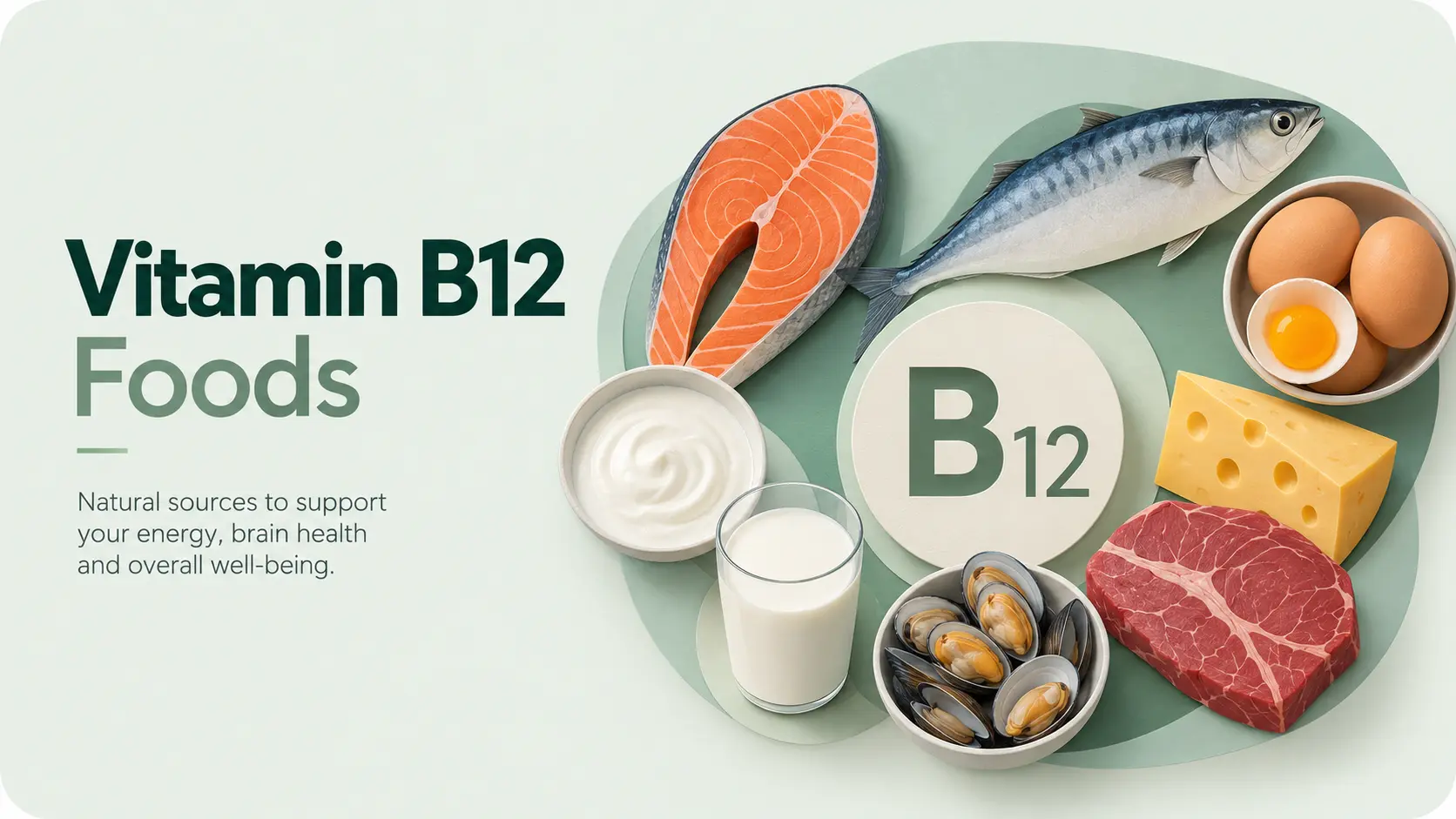 Vitamin B12 Foods: Complete List for Meat-Eaters & Vegetarians